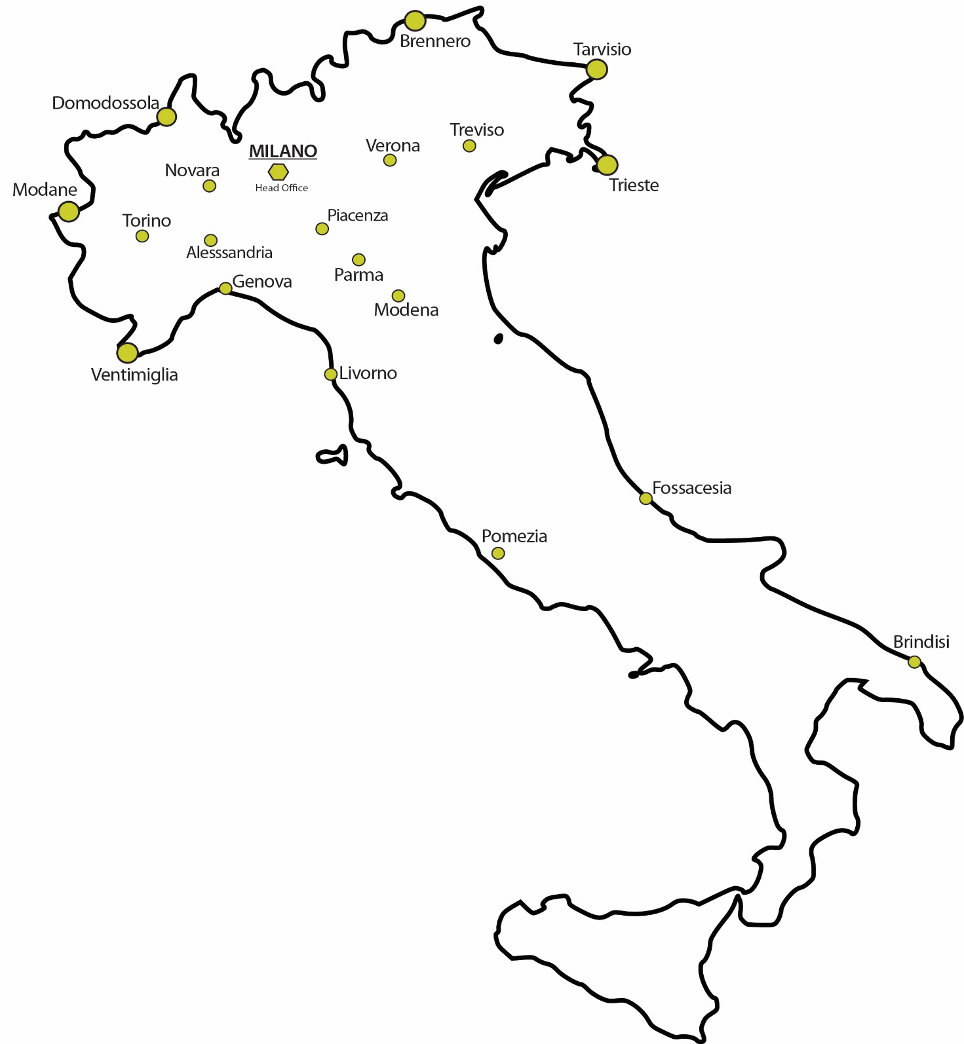 Captrain Italia cartina 2020